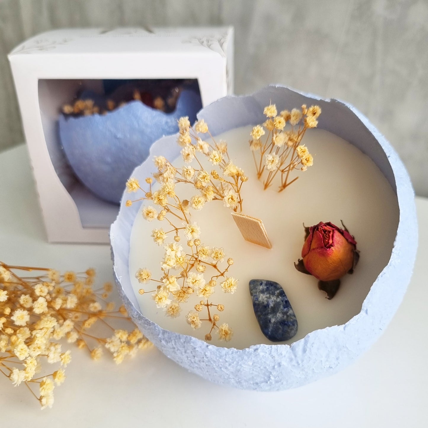 Vela Cuarzo Lapislazuli