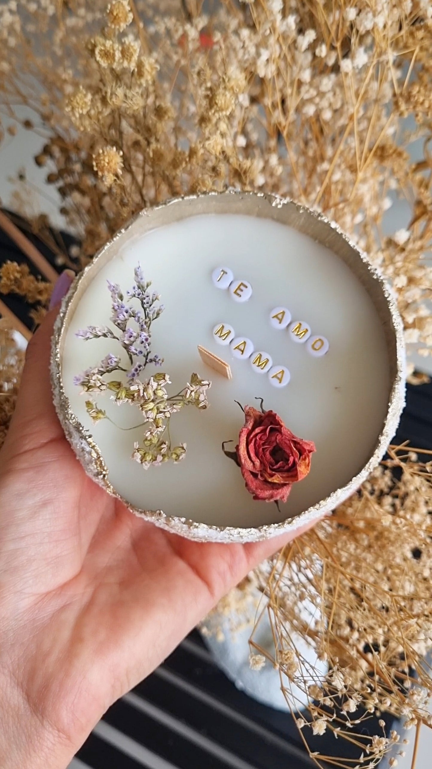 Vela con Mensaje Personalizado