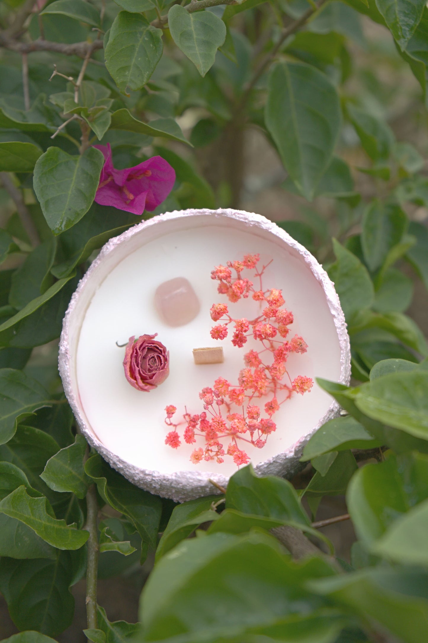 Vela Cuarzo Rosa