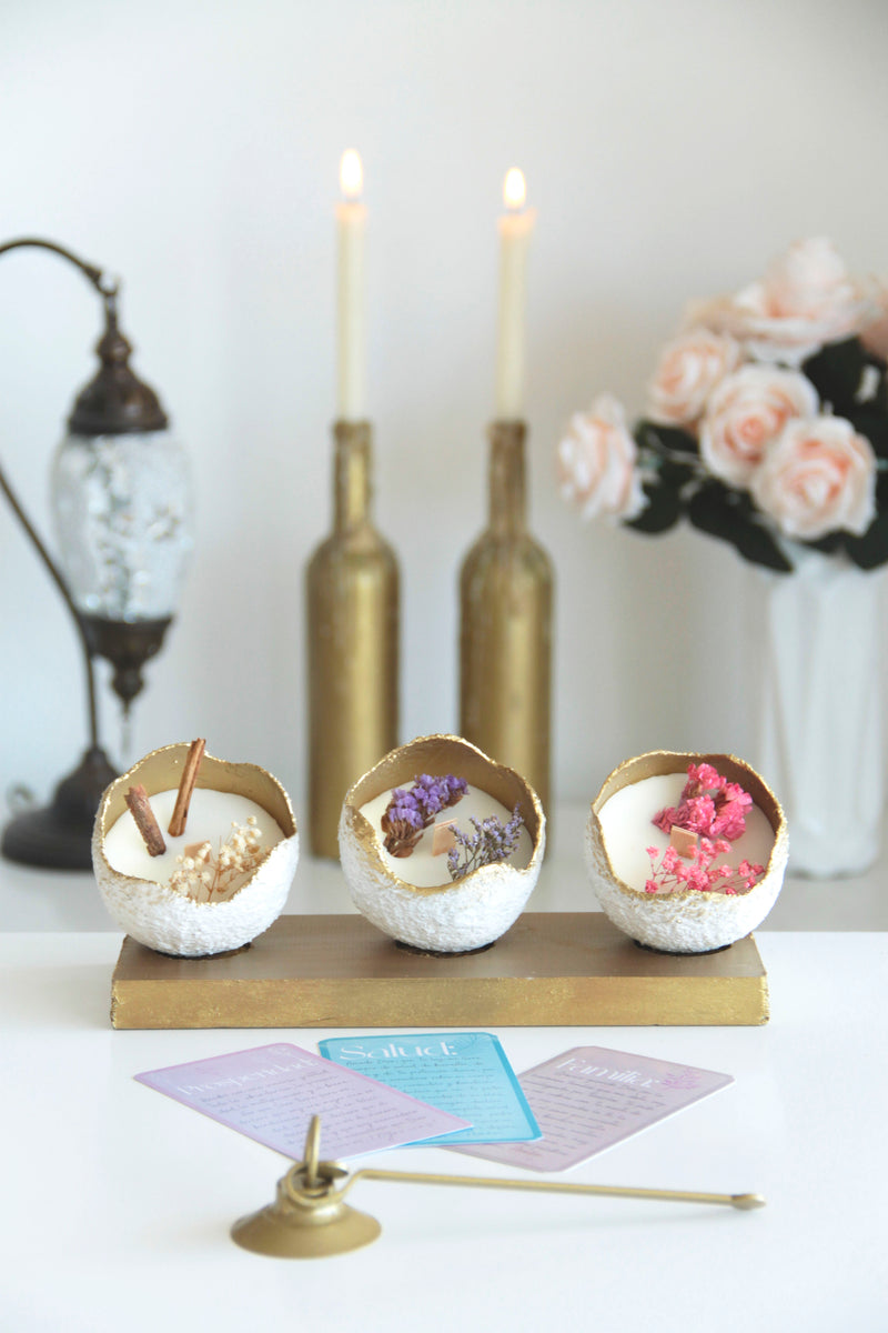 Trio de Velas con Intenciones